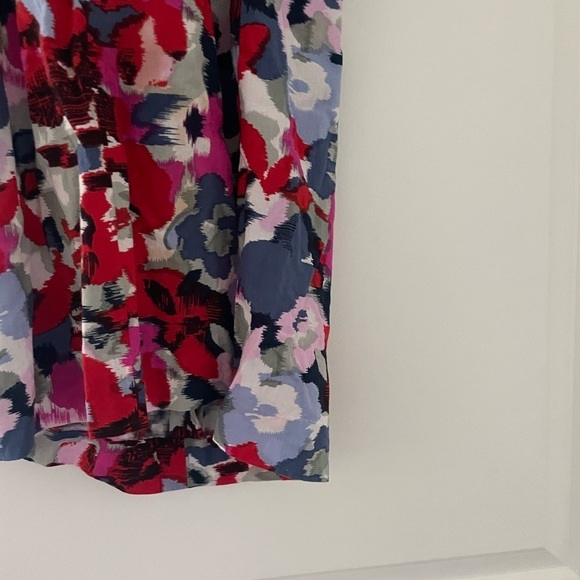 Rungolee Abstract Print Ruched High Neck Top - Picture 5 of 6